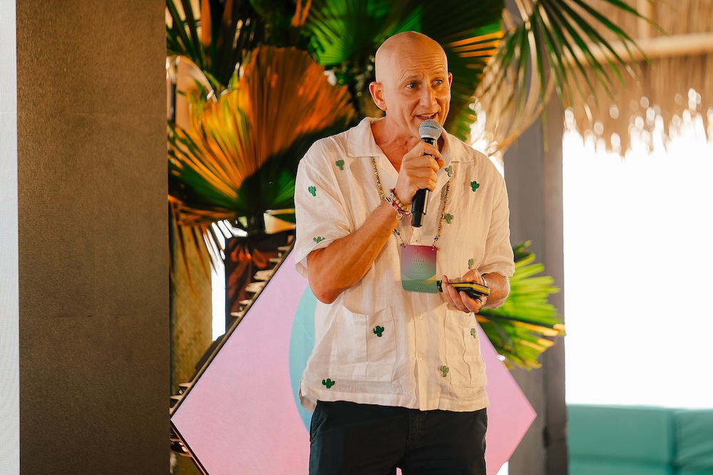 Speakers on stage at Further East Open House session