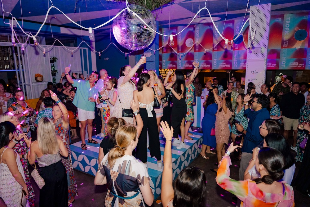 Guests dancing at the after party